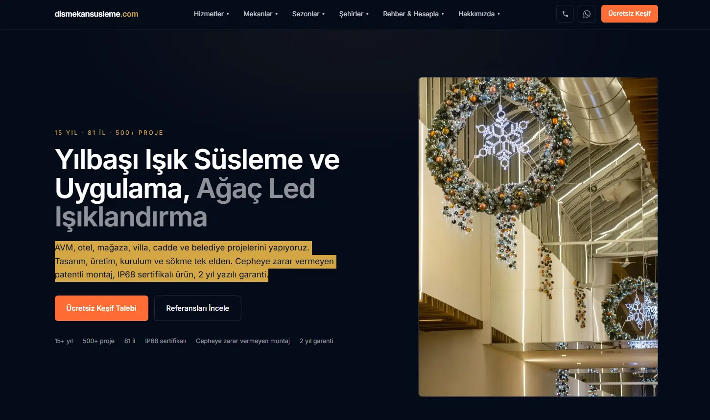 Dış Mekan Süsleme — ISO 9001 + IP68 Certified Nationwide Outdoor LED Decoration Portal — لقطة هيرو