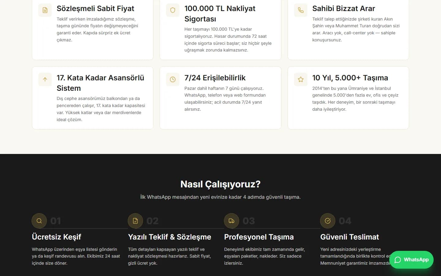 Şahtur Nakliye — Portal Logístico de Mudanzas Estambul + 20 Ciudades — captura de detalle 2