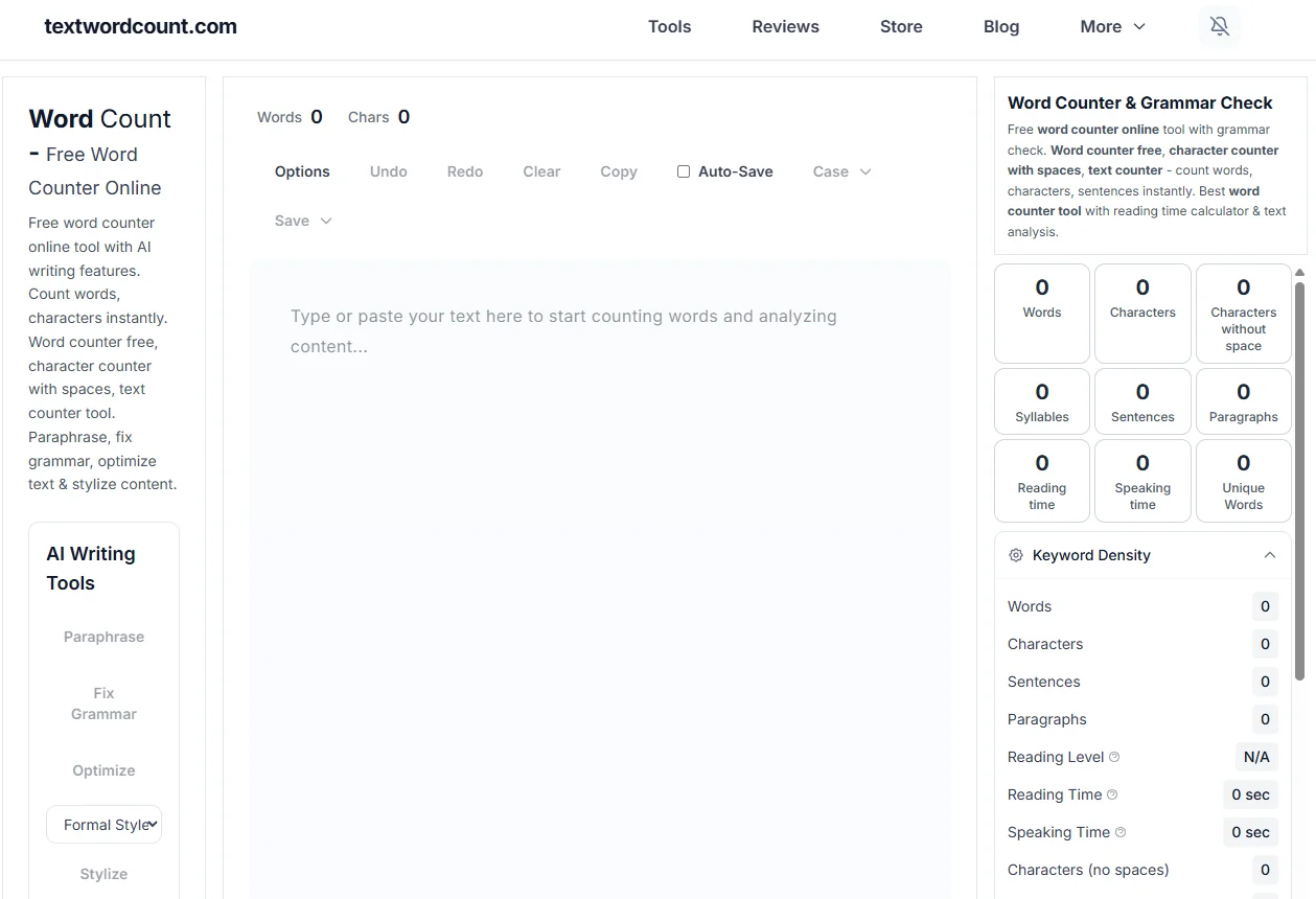 Text Word Count — محرر Tiptap للكتاب وفرق SEO — لقطة هيرو
