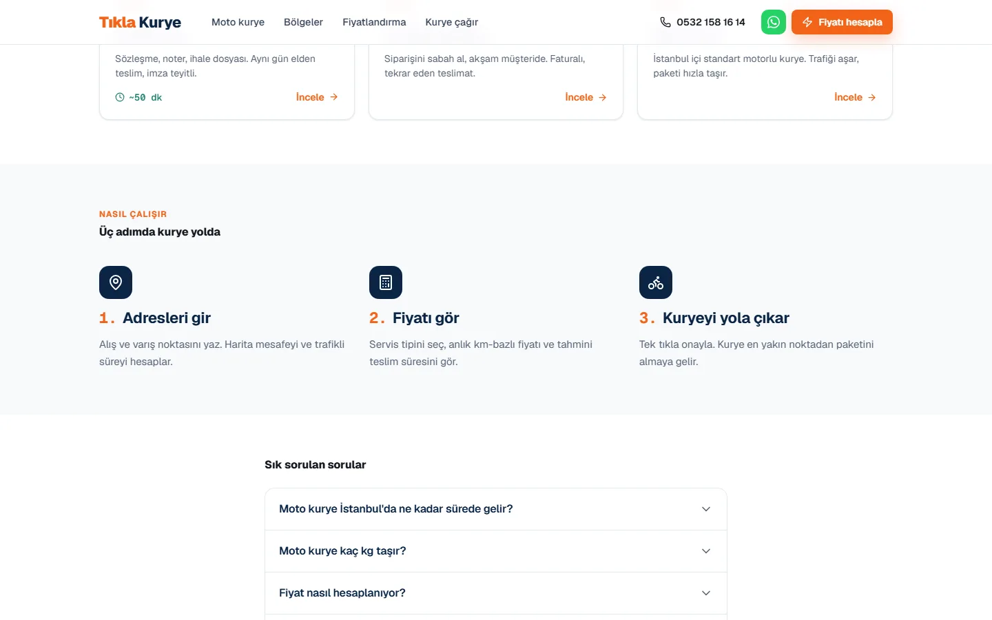 Tıkla Kurye — Istanbul Motorcycle Courier With Instant Pricing — لقطة تفصيل 1