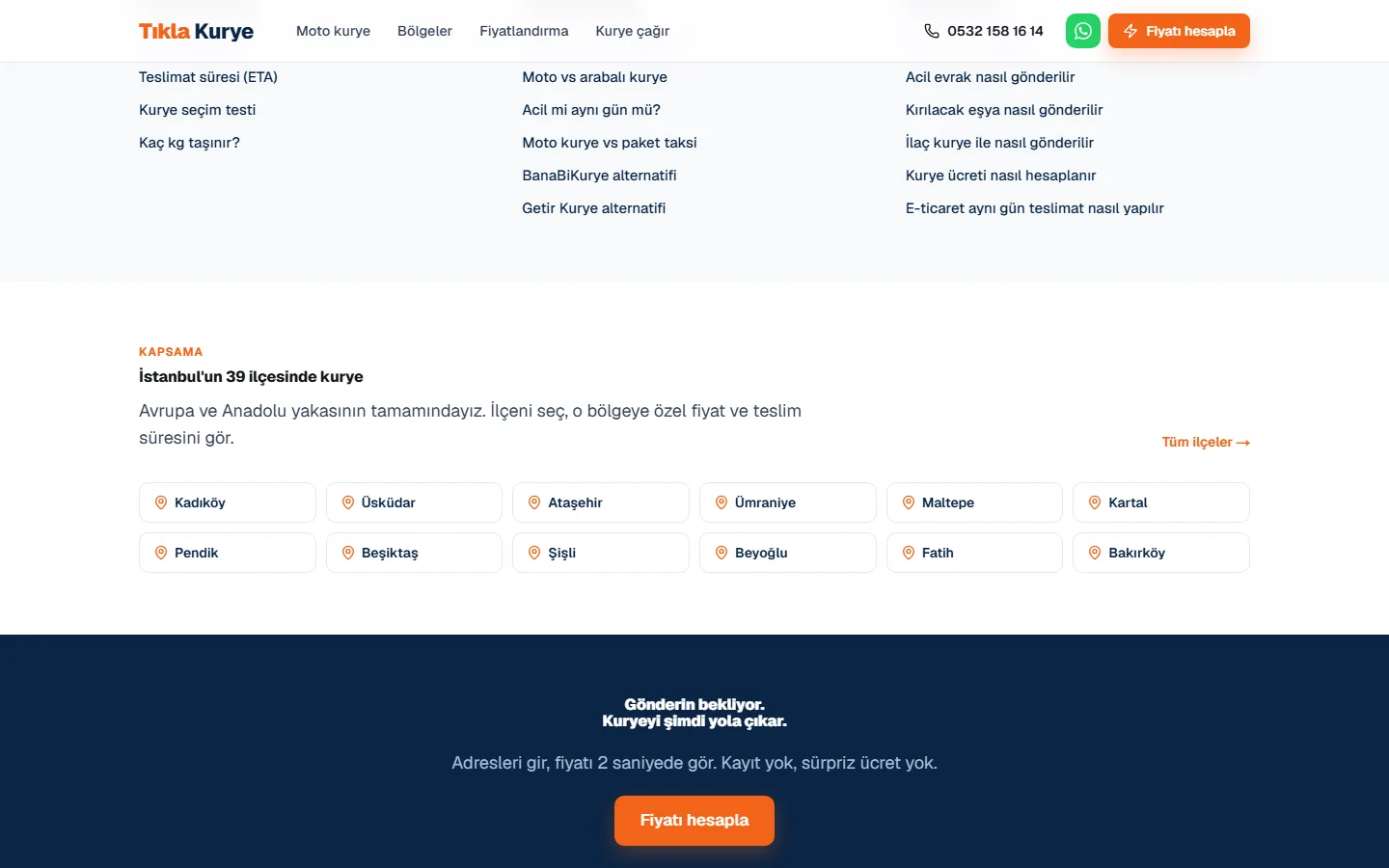 Tıkla Kurye — Istanbul Motorcycle Courier With Instant Pricing — لقطة تفصيل 2