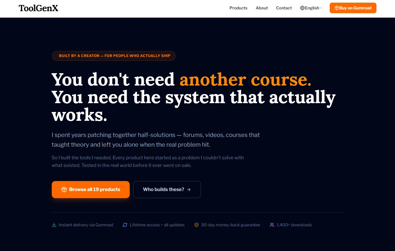ToolGenX — AI SEO/AEO Tool Platform + Affiliate Hybrid — hero screenshot