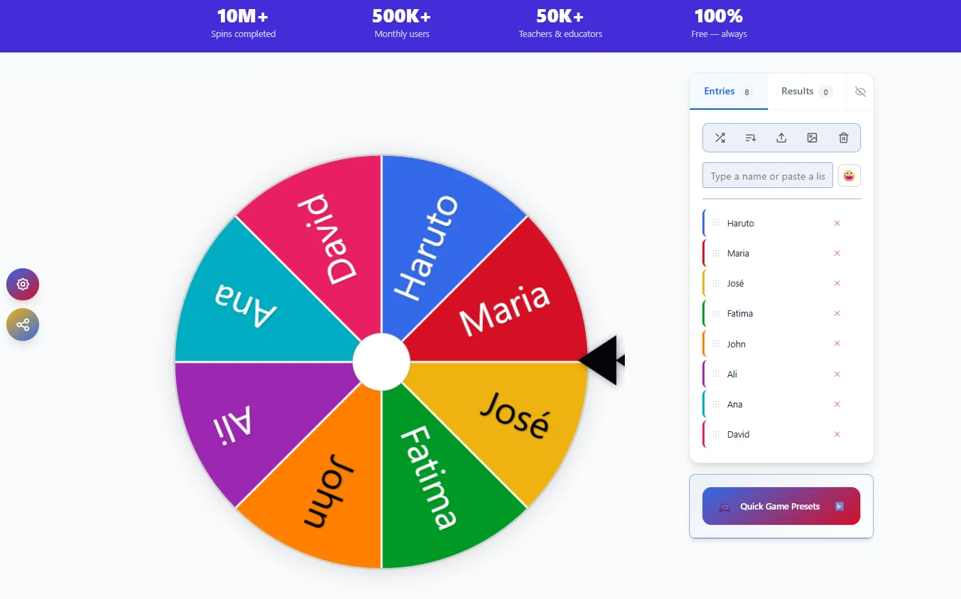 Wheelie Names — مولد أسماء العلامات التجارية والألعاب بالذكاء الاصطناعي — لقطة هيرو