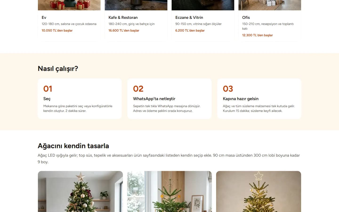 Yılbaşı Çam Ağacı — Tree and Ornament Set in One Box — لقطة تفصيل 1