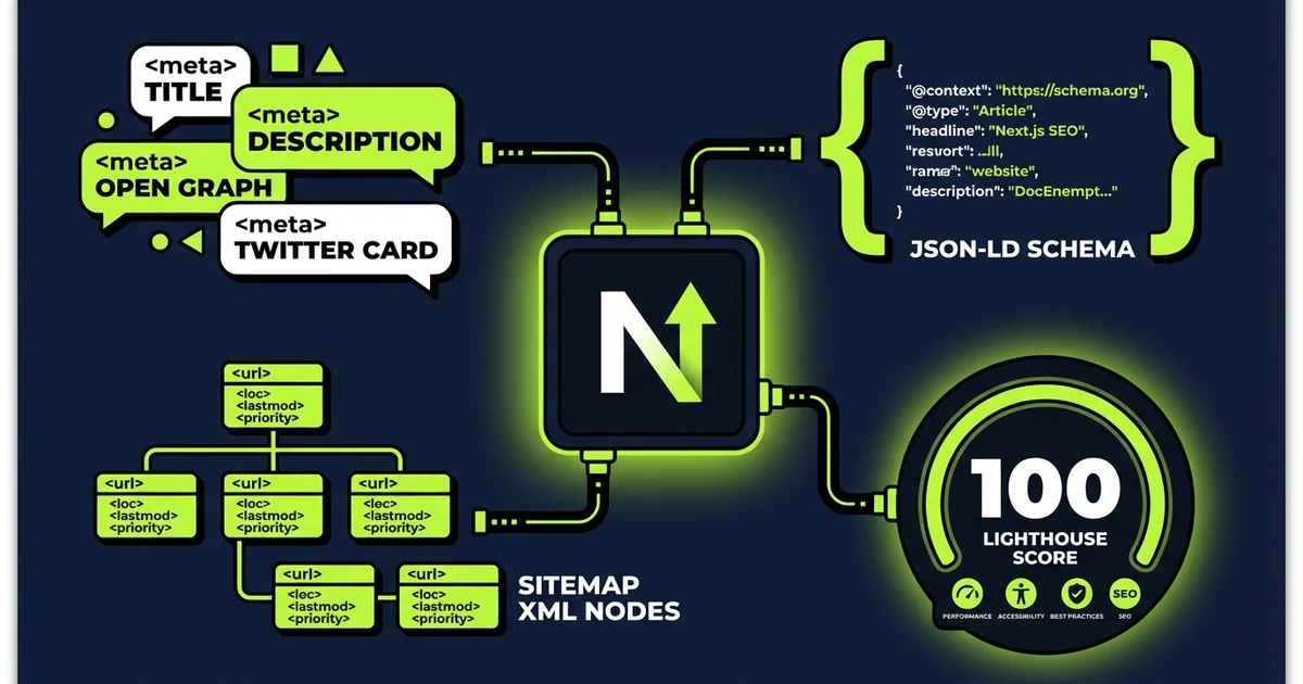 Guía SEO de Next.js 2026: Metadata, Schema y Rendimiento