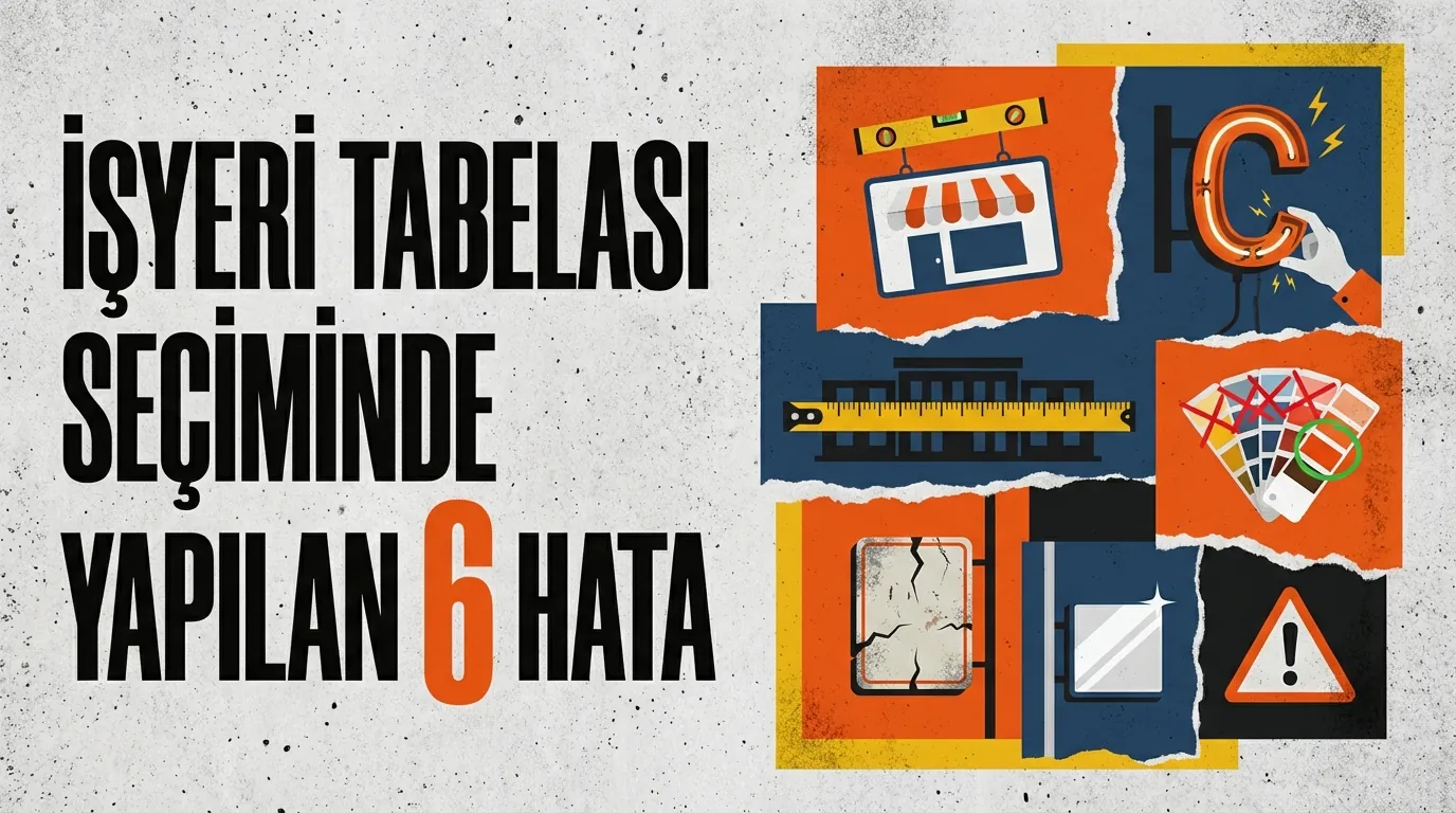 İşyeri Tabelası Seçiminde Yapılan 6 Hata ve Profesyonel Çözümleri
