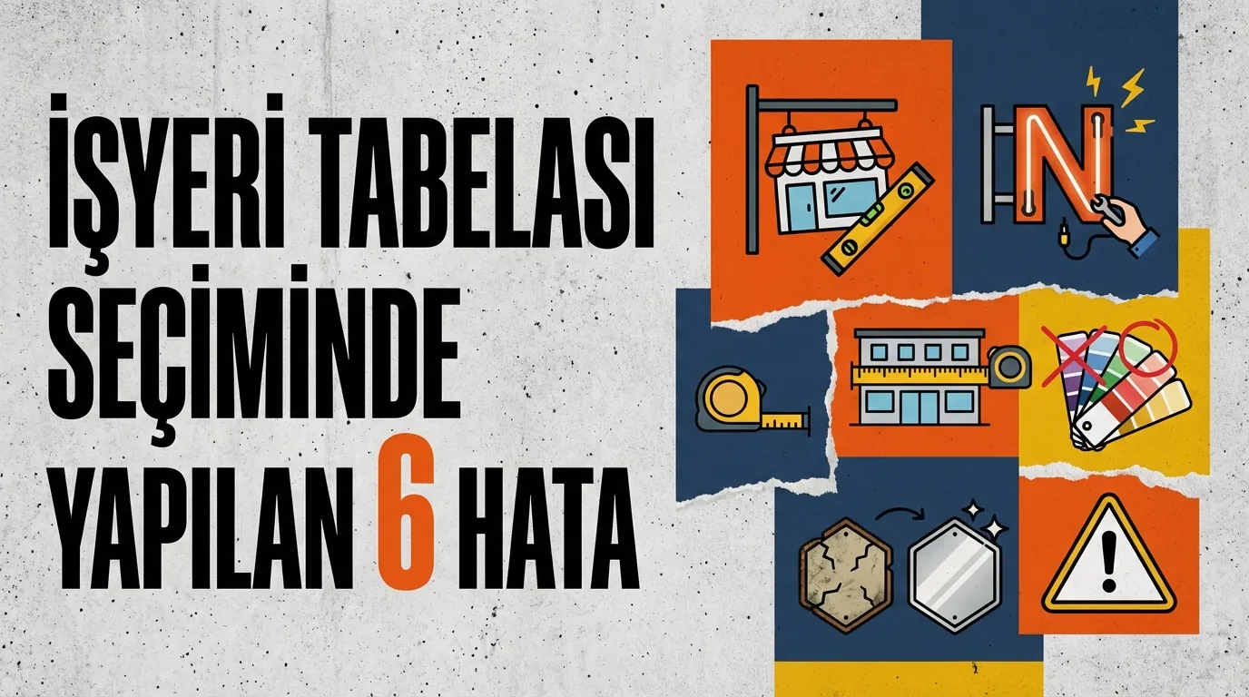 Neon tabela, kutu harf, light box ve totem tabela karşılaştırması