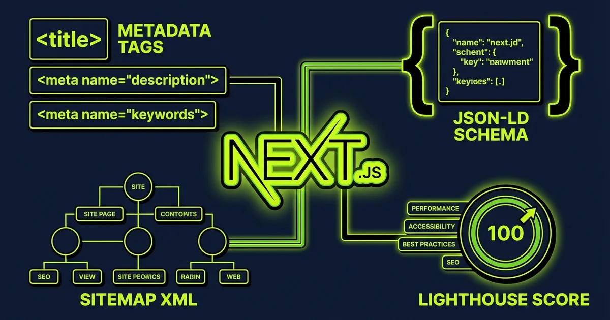 Next.js SEO Rehberi 2026: App Router'da Metadata, Schema ve Performans